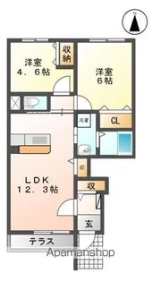 MOA・LUCE18【1階】の間取り