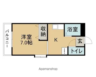 シャトレ旭【1階】の間取り