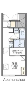 レオパレスアーク【1階】の間取り