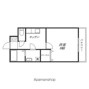 めぞん我楽舎【1階】の間取り