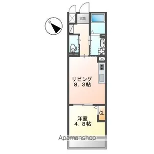 ル・ヴァン・リブレ【2階】の間取り