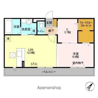 エスポワール E【1階】の間取り