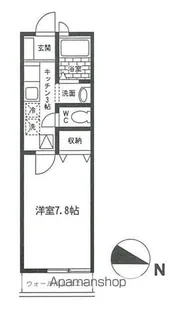 ルミエールM【202号室号室】の間取り