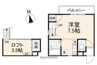 リッチモンド勅使A【1階】の間取り