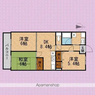 ボナール【2階】の間取り