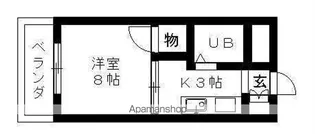 竹原ハイツ【2階】の間取り