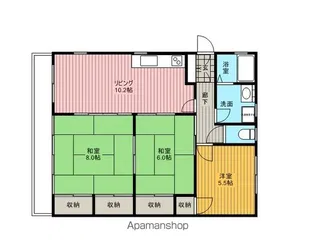 ライフピア山田【203号室】の間取り