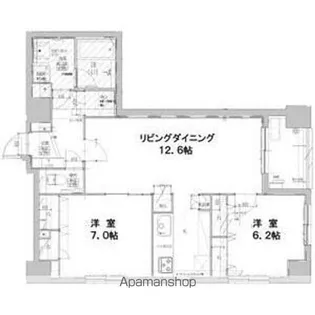 プライマル福岡平尾【1階】の間取り