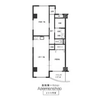 良和第一マンション【2階】の間取り