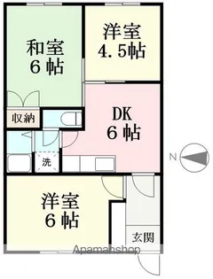 星山コーポ【303号室】の間取り