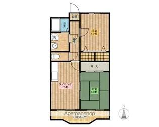 リージングマンション【102号室】の間取り