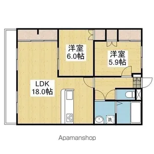 エル・ミオーレ田窪【3階】の間取り
