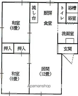 ラフォーレ五十部6【2階】の間取り