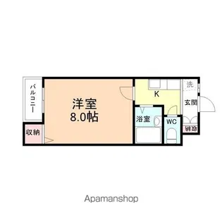 コーポ砺波2号館【1階】の間取り