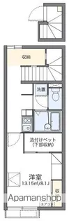 レオパレスサンビッフェ【202号室】の間取り