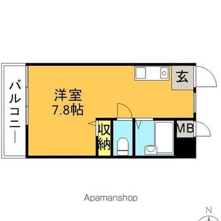ダイアパレス武蔵境第1【3階】の間取り