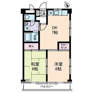 グレースK【2階】の間取り