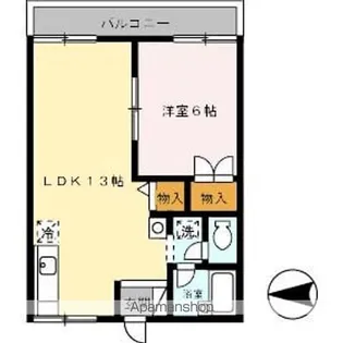 セジュール住吉 B棟【1階】の間取り