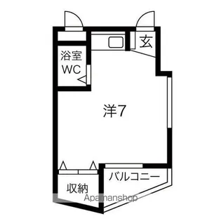 鶴田マンション【5D号室】の間取り