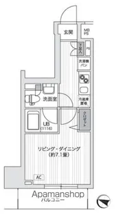 PRIMAL GOTANDA【6階】の間取り