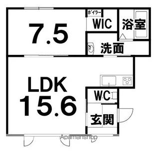 新町東MS【201号室】の間取り