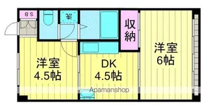 スーズ南久が原【202号室】の間取り