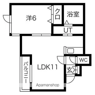 サニーサイド【1階】の間取り
