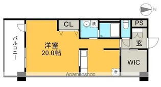 ドリームハウスしののめ【4階】の間取り