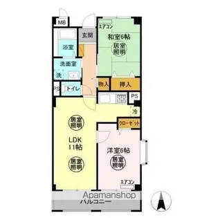 ル・モンテスト S【3階】の間取り