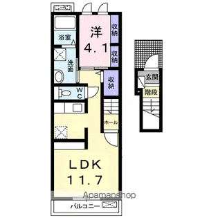 グランツ光【2階】の間取り
