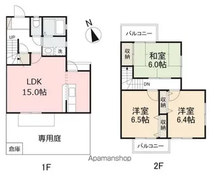 ミュージア屋島A・B棟【A号室】の間取り