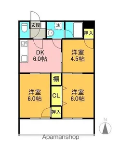 シャトーシャルマン【6階】の間取り