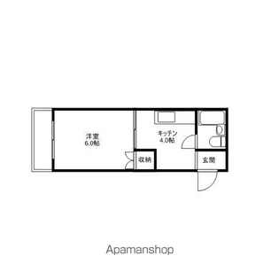 コスモクイーン富田町【5階】の間取り
