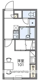 レオパレス富岡【103号室】の間取り