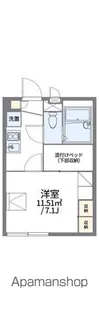 レオパレス北新博労町【201号室】の間取り
