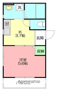コンフォートビラ茅ヶ崎【1階】の間取り