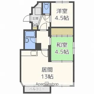 第12松井ビル【302号室】の間取り
