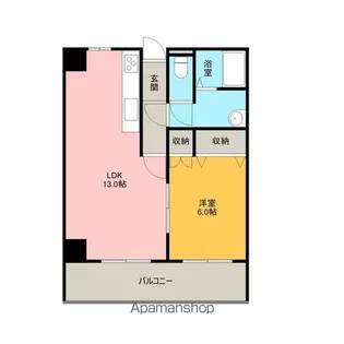パラッツォ城東【403号室号室】の間取り