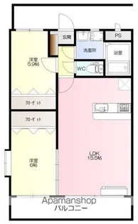 ジュネス西石井【3階】の間取り