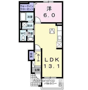 ユリエール・ホープ【1階】の間取り