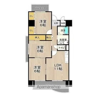 エヌズ【9階】の間取り