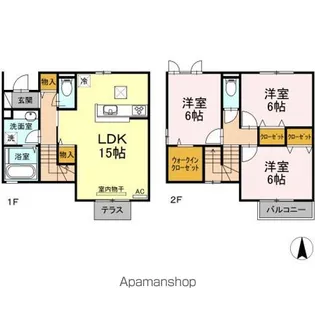 広島県福山市東深津町1丁目【一戸建】の間取り