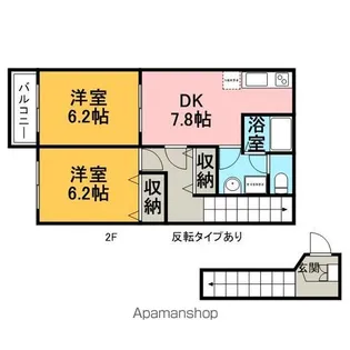 カーサフェリーチェ【2階】の間取り