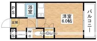 グランソシエ西中島Ⅱ【6階】の間取り