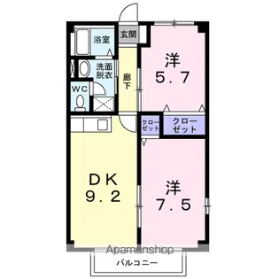 NEW CITY森本Ⅱ【2階】の間取り