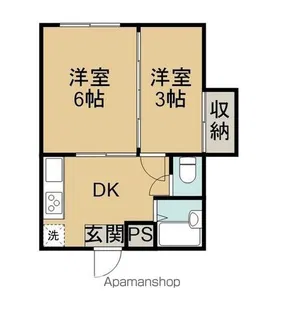 LAHALE持田【102号室】の間取り
