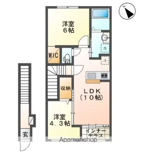 エスペランサ【2階】の間取り