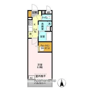 グレイスコート【1階】の間取り