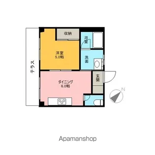 ホークスハイツ【306号室】の間取り