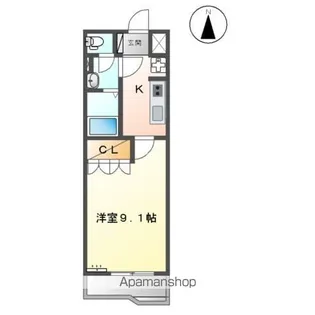 ヴァン サンク(VINGT CINQ)【1階】の間取り